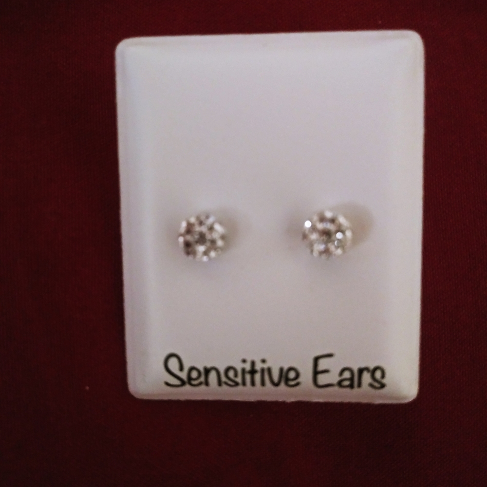 Silver Clustered Earrings for Sensitive Ears